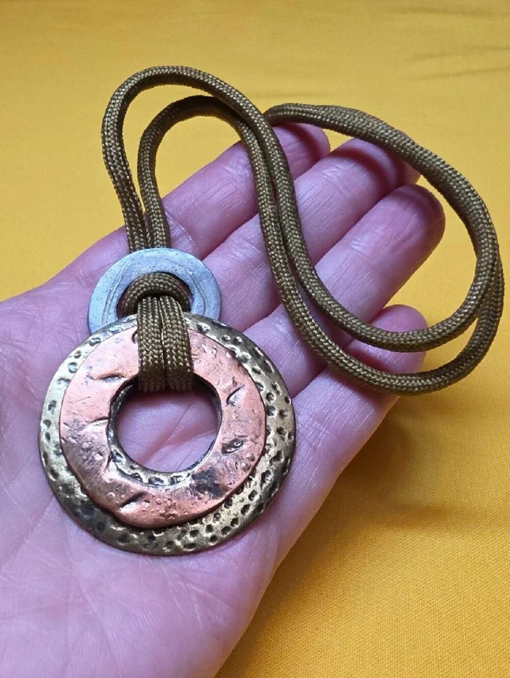 Lot 2 ▪︎ Vintage Boho Mixed Metal Pendant & Handcrafted Tree of Life Necklaces